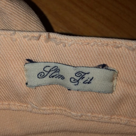 Zara Light Pink Denim Skinny Jeans Size 8 - Picture 6 of 8